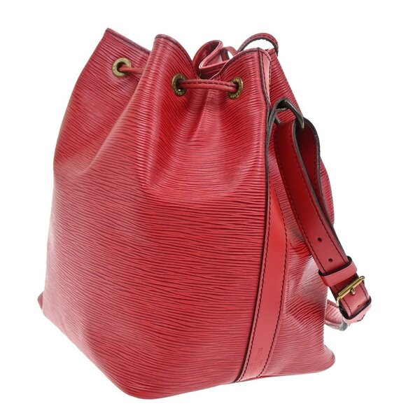 LOUIS VUITTON Petit Noe Drawstring Shoulder Bag Epi Leather Red - Picture 5 of 5
